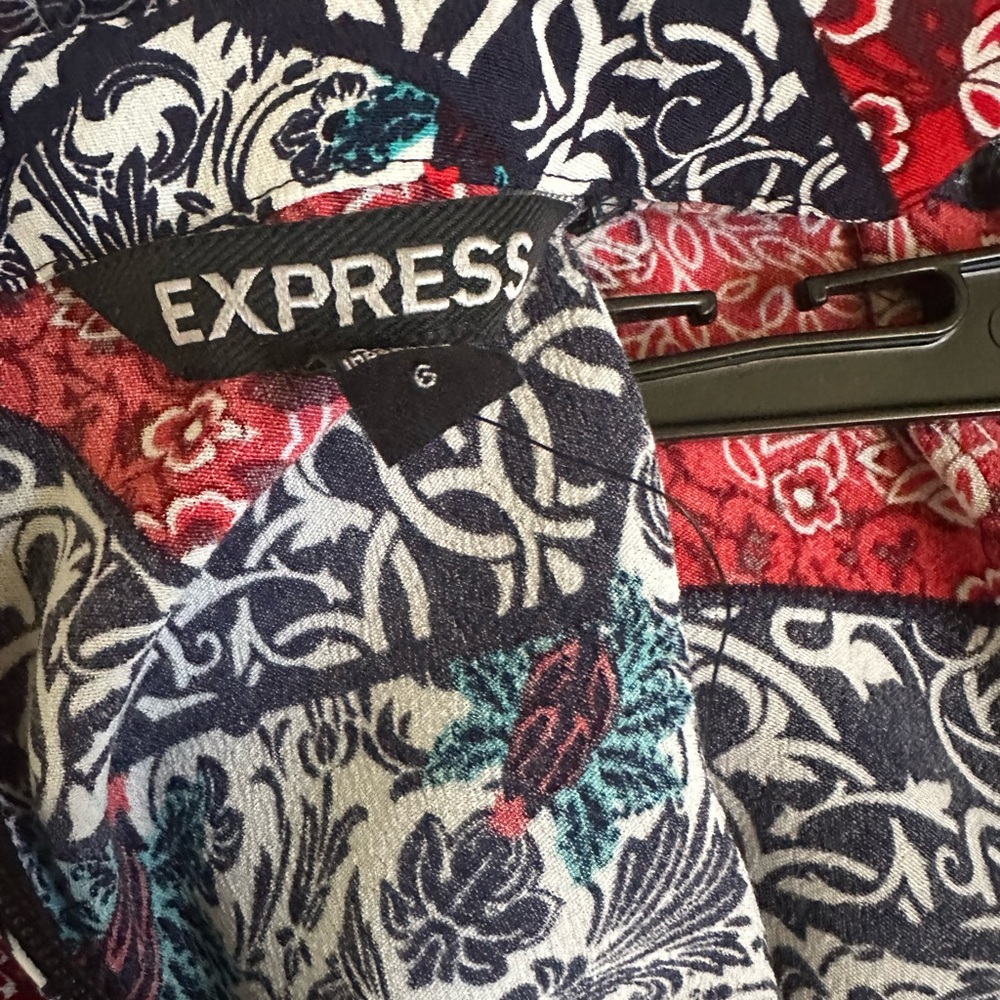 Express Red and Blue Patterned Rompet - Picture 5 of 7